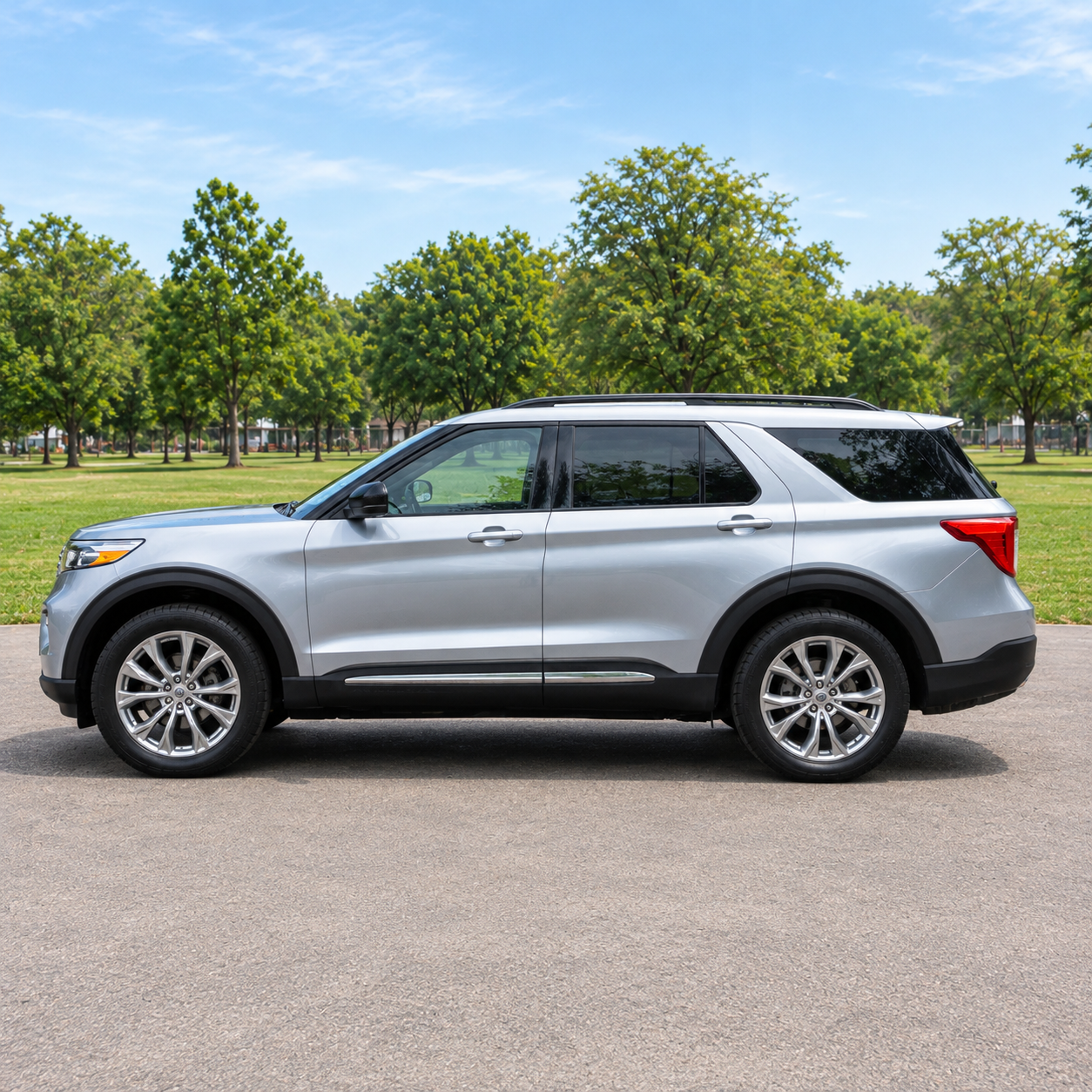Perfil lateral del Ford Explorer