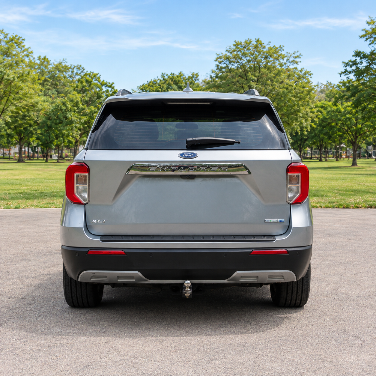 Vista posterior del Ford Explorer