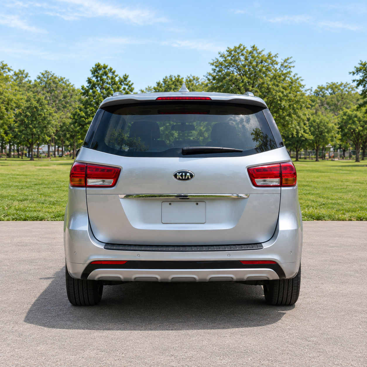 Vista posterior de Kia Carnival