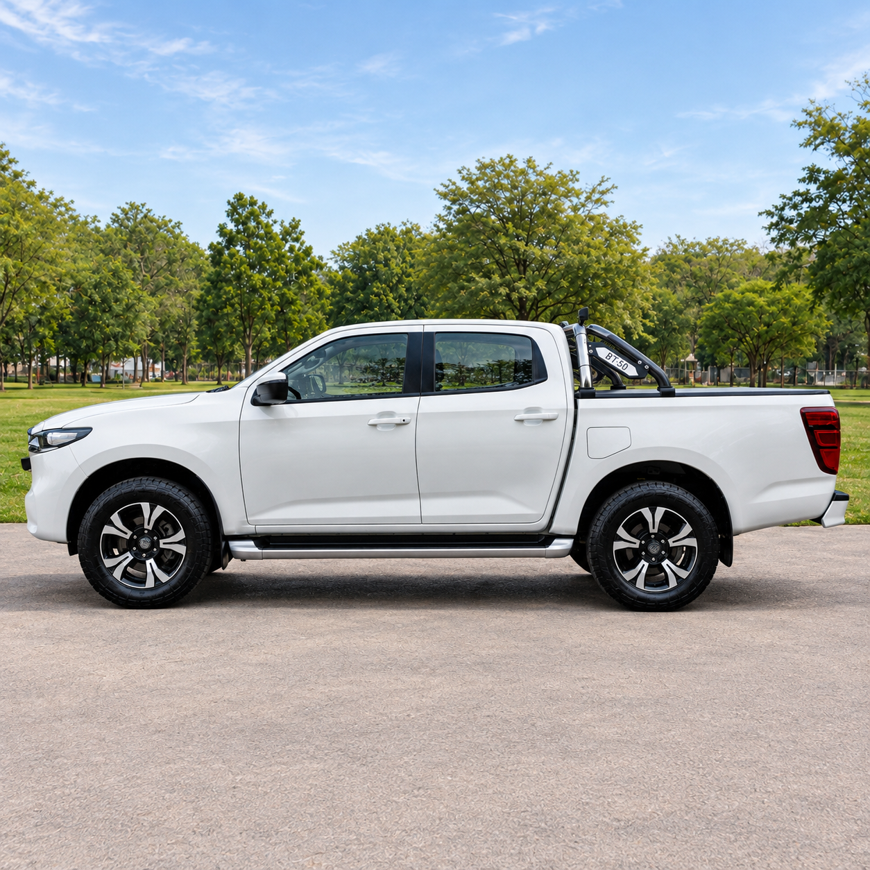 Perfil lateral del Mazda BT-50