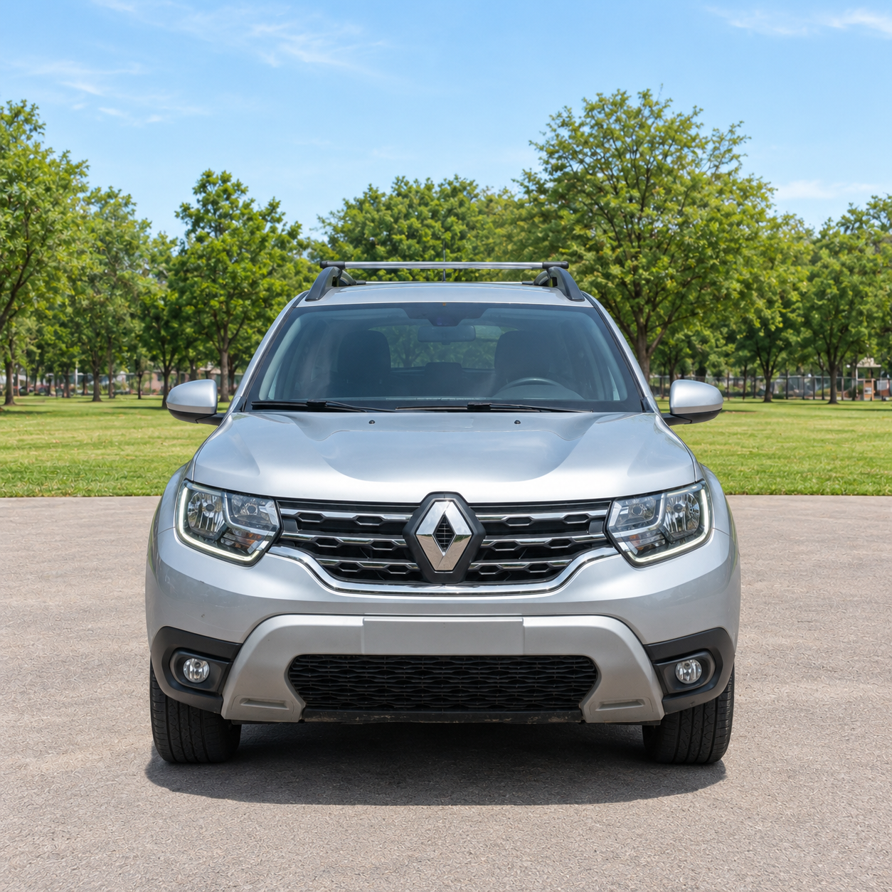 Vista frontal del Renault Duster