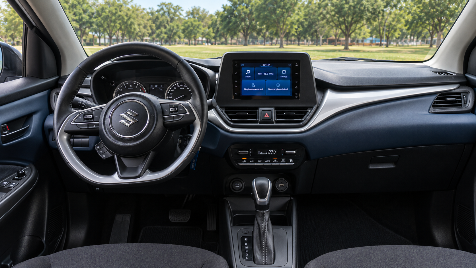 Tablero y puesto de conducción del Suzuki Baleno