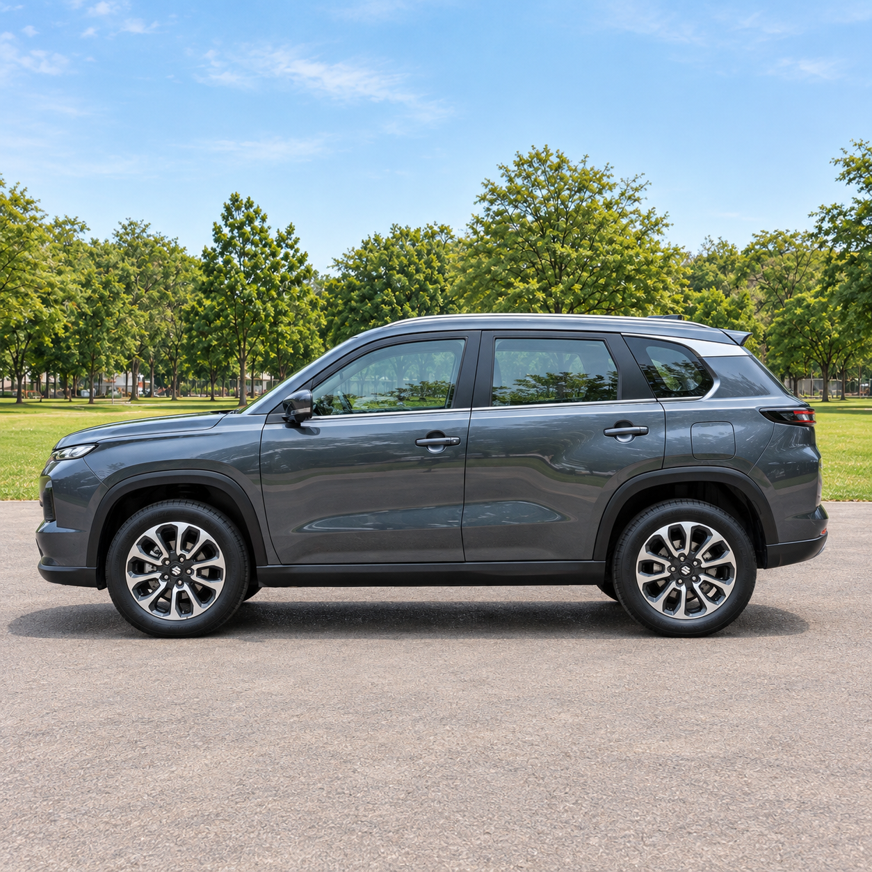 Perfil lateral del Suzuki Grand Vitara